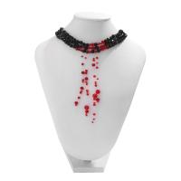 Kristal Rese ogrlica, s 2.7inch Produžetak lanac, platine boja pozlaćen, gotičkom stilu & za žene, Dužina Približno 11.8 inčni, Prodano By PC