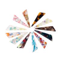 Acetatark Hänge, Triangle, DIY & olika mönster för val, fler färger för val, 40x12mm, Säljs av PC