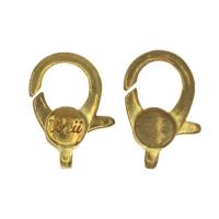 Brass πόρπη καραβίδας, Ορείχαλκος, DIY & διαφορετικά στυλ για την επιλογή, χρυσαφένιος, Sold Με PC