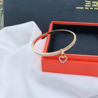 Titanium Steel Bracelet & Bangle fashion jewelry & with rhinestone nickel lead & cadmium free Bracelet mm Sold By PC
