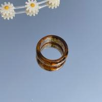 Resin Finger Ring for woman Outer diameter about 2.7*2.4cm; Internal strength about 1.8*1.8cm Sold By PC