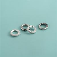925 Ezüst Jump Gyűrű, galvanizált, DIY, több színt a választás, Width: 13.8 mm thickness: 2.9 mm inner diameter: 8.3 mm, Által értékesített PC