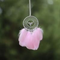 Fashion Dream Catcher Feather with Cotton Thread & Iron & Zinc Alloy plated for home and office & hollow Sold By PC