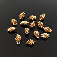 Zinc Alloy Pendants Pinecone gold color plated DIY Sold By PC