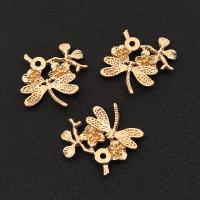 Hair Accessories DIY Findings Zinc Alloy Dragonfly gold color plated Sold By PC
