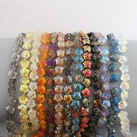 Kristal kralen, Ster, DIY, meer kleuren voor de keuze, 580x15x49mm, Per verkocht 580 mm Strand