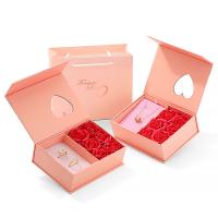 Jewelry Gift Box Paper dustproof pink Gift box (15*11*4.8CM) Handbag (17.5*15*7CM) Sold By Lot