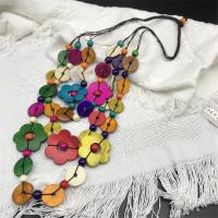 قلادة الخشب, خشب, مجوهرات الموضة & للمرأة, المزيد من الألوان للاختيار, طول 78 سم, تباع بواسطة PC