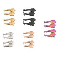 Stainless Steel Lever Terug Earring, 304 roestvrij staal, mode sieraden & voor vrouw, meer kleuren voor de keuze, 24x20mm, Verkocht door pair