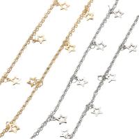 Stainless Steel Jewelry Chain Brass Star plated DIY nickel lead & cadmium free Sold By Bag