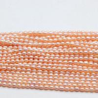 Riso coltivato in perla d'acqua dolce, perla d'acquadolce coltivata naturalmente, DIY, nessuno, pearl length 4-5mm, Venduto per Appross. 36-38 cm filo
