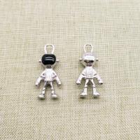 سبائك الزنك المعلقات, رائد الفضاء, لون الفضة مطلي, ديي, 27x14mm, تباع بواسطة PC