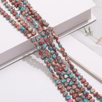 Perline gioielli gemme, diaspro impressione, Cuore, DIY, rosso, 10mm, Venduto per Appross. 38 cm filo