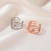 Messing ringen, plated, mode sieraden & verschillende stijlen voor de keuze & voor vrouw, meer kleuren voor de keuze, nikkel, lood en cadmium vrij, Verkocht door PC