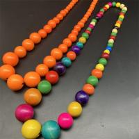قلادة الخشب, خشب, مجوهرات الموضة & النمط الشعبي & للمرأة, المزيد من الألوان للاختيار, طول 79 سم, تباع بواسطة PC
