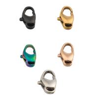 Stainless Steel Lobster Claw Clasp, 304 Stainless Steel, Vacuum Ion Plating, DIY, more colors for choice, 15x8mm, Hole:Approx 3mm, Sold By PC