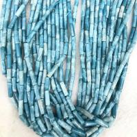Gemstone Jewelry Beads Sapphire Sea gemstone Column DIY skyblue Sold By Strand