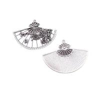 Zinc Alloy Pendants Fan antique silver color plated DIY nickel lead & cadmium free Approx Sold By Bag