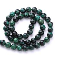 Gemstone Jewelry Beads Emerald Round DIY green Sold By Strand