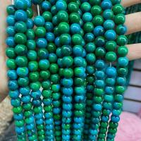 Perles en jade, jade Phoenix, Rond, DIY & normes différentes pour le choix, vert, Vendu par brin