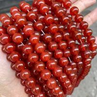 Prirodni Red ahat perle, Red Agate, Krug, možete DIY & različite veličine za izbor, crven, Prodano By Strand