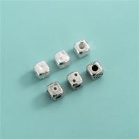 925 Sterling Silver Beads plated DIY 6.60mm Approx 3mm Sold By PC