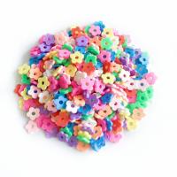 Polymer Clay Gyöngyök, Virág, DIY & különböző méretű a választás, kevert színek, Által értékesített Bag