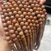Natural Grain Stone Beads Round DIY brown Sold By Strand