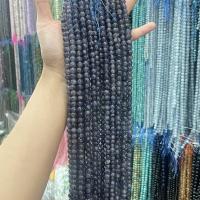 Gemstone Jewelry Beads Iolite Round DIY blue Sold By Strand