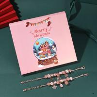 Children DIY String Beads Set Zinc Alloy plated Christmas Design & Girl nickel lead & cadmium free Sold By Lot