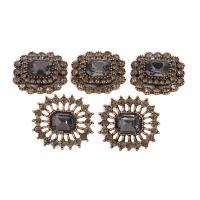 Hair Accessories DIY Findings Zinc Alloy plated & with rhinestone Sold By PC