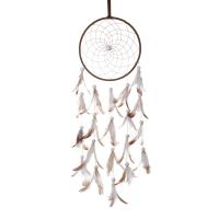 Fashion Dream Catcher Feather with Linen & Wood & Iron handmade for home and office 650mm Sold By PC