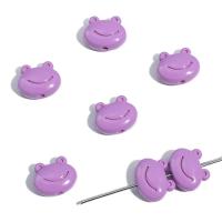 Zinc Alloy Animal Beads Frog painted DIY nickel lead & cadmium free Approx 1mm Sold By Bag
