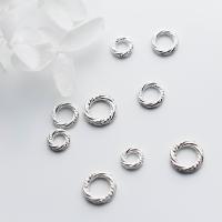 925 Ezüst Jump Gyűrű, galvanizált, DIY & különböző méretű a választás, ezüst, Által értékesített PC