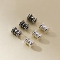 925 Sterling Silver Beads Antique finish DIY Diameter 6.5 * height 8mm Approx 2.3mm Sold By PC