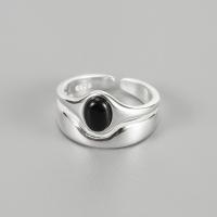 925 Sterling Silver Finger Rings Adjustable & fashion jewelry & for woman nickel lead & cadmium free Ring .9mm Sold By PC