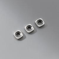 Perlas de espaciador, plata de ley 925, Bricolaje, más colores para la opción, Width 6 * thickness 2 mm, agujero:aproximado 3mm, Vendido por UD