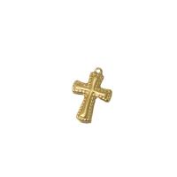 Stainless Steel Cross Pendants 304 Stainless Steel 18K gold plated DIY golden Sold By PC