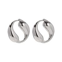 Stainless Steel Lever Terug Earring, 304 roestvrij staal, mode sieraden & voor vrouw, meer kleuren voor de keuze, 26x25mm, Verkocht door pair