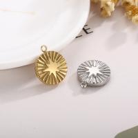 Stainless Steel Pendants 304 Stainless Steel Round plated DIY 14mm Sold By PC