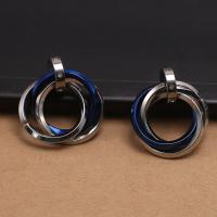 Stainless Steel Couple Pendants 304 Stainless Steel fashion jewelry & Unisex & with rhinestone Sold By PC