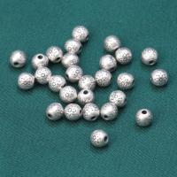 Perlas de espaciador, plata de ley 925, Esférico, Bricolaje, color original, 5mm, Vendido por UD
