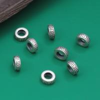 Perlas de espaciador, plata de ley 925, Bricolaje & diverso tamaño para la opción, color original, Vendido por UD