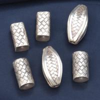 Perlas de espaciador, plata de ley 925, Bricolaje & diferentes estilos para la opción, color original, Vendido por UD