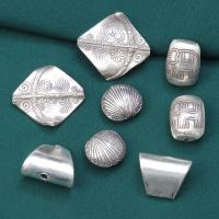 925 Sterling Silver Pärlor, DIY & olika stilar för val, ursprungliga färgen, Säljs av PC