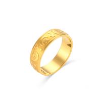 Cyrkonia stali nierdzewnej Ring Finger, Stal nierdzewna 304, biżuteria moda & różnej wielkości do wyboru & różne wzory do wyboru & mikro utorować cyrkonia & dla kobiety, złoty, sprzedane przez PC