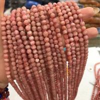 Rhodonite Beads, Runde, du kan DIY & forskellig størrelse for valg, lyserød, Solgt Per Ca. 38 cm Strand