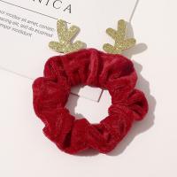 Hair Scrunchies Cloth handmade Christmas Design & for woman Sold By PC
