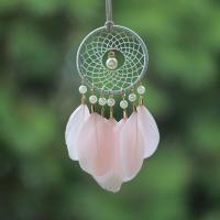 Fashion Dream Catcher Feather with Cotton Thread & Wood & Plastic & Iron fashion jewelry Sold By PC