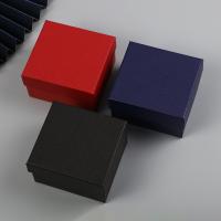 Jewelry Gift Box, Paper, Square, Gift box package & portable, more colors for choice, 85x80x50mm, Sold By PC